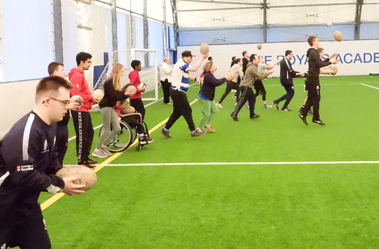 Dozens of young people take part in Sport Together Berkshire's event