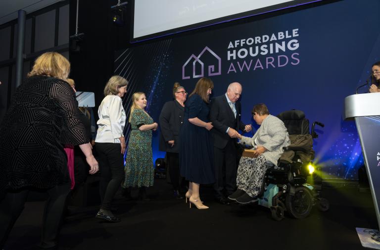 Award is presented to the team