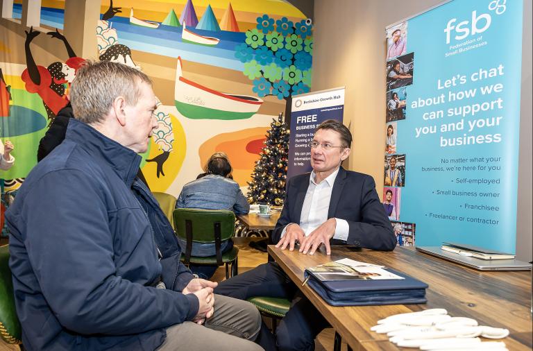 A local entrepreneur received advice from a partner organisation