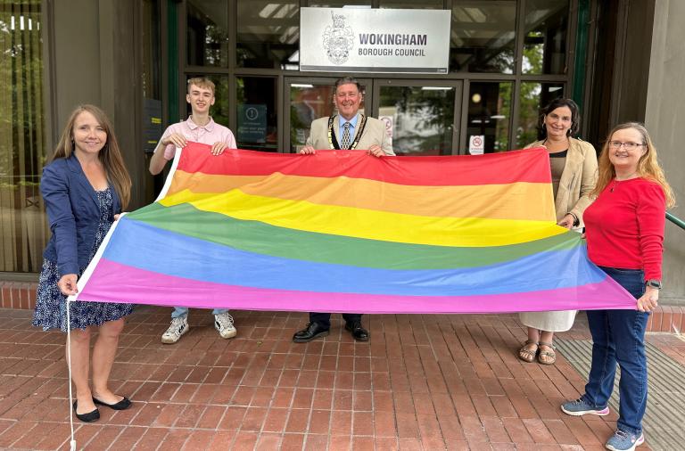 WBC pride flag raising