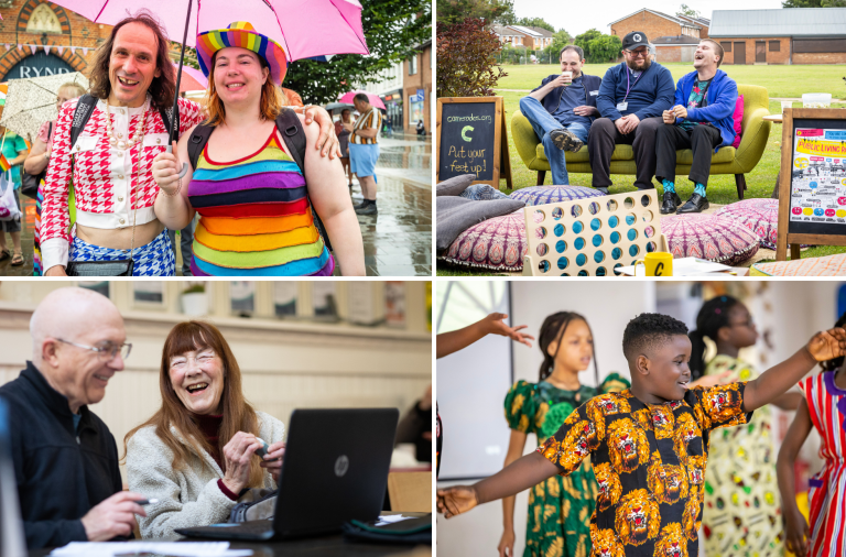 Compilation image showing diverse communities