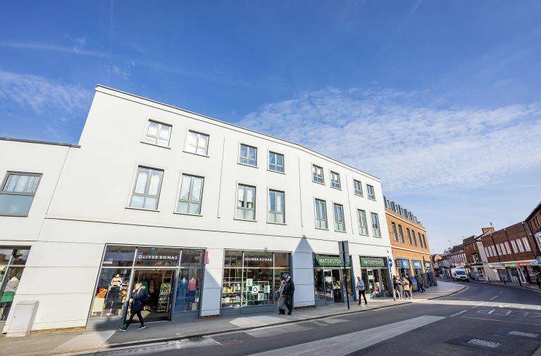 Broad Street and Peach Street, part of Wokingham's high street