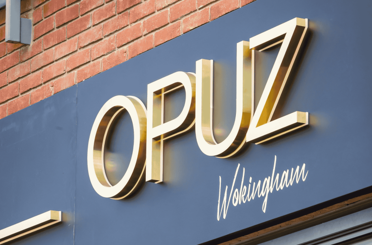 Opuz Wokingham exterior signage
