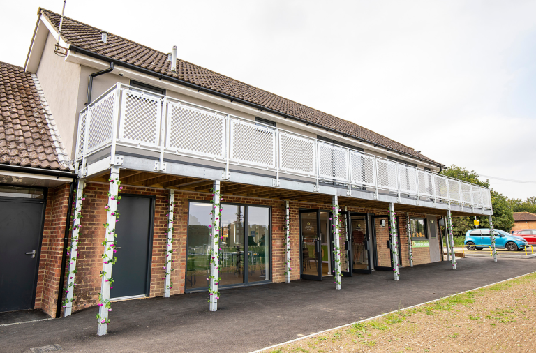The pavilion at Cantley Park where the cafe is based