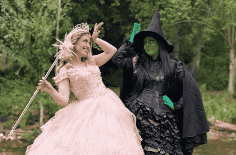 The Wicked Duo dressed as a witch and Princess