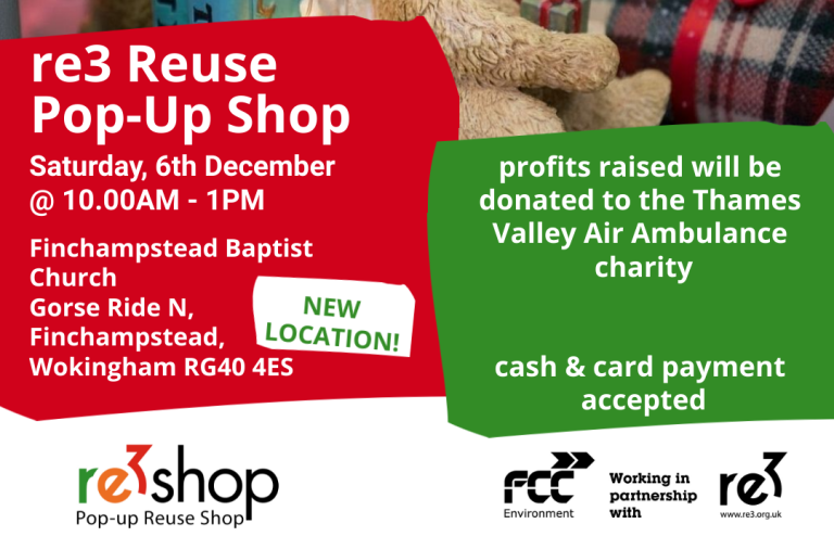 re3 reuse pop-up shop advert