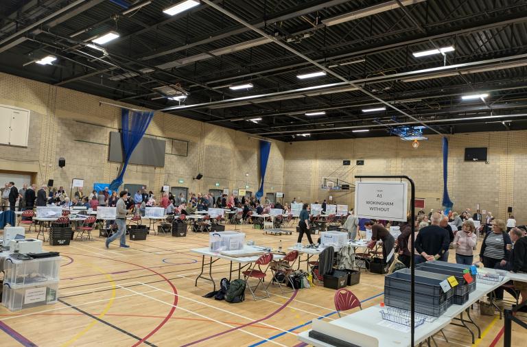 General view - Loddon Valley Leisure Centre elections count