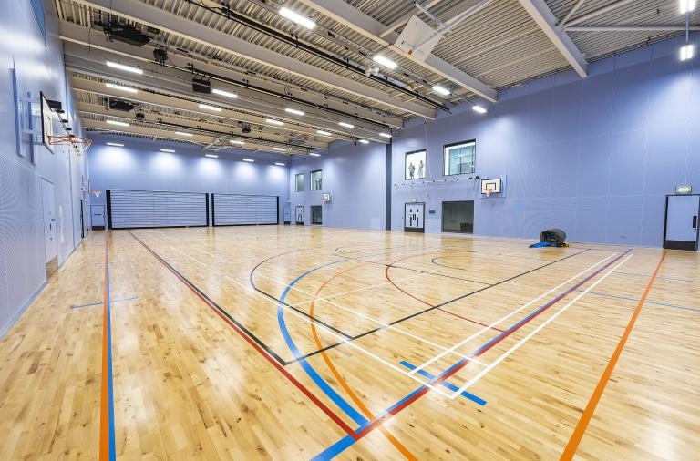 Leisure centre after photo - sports hall