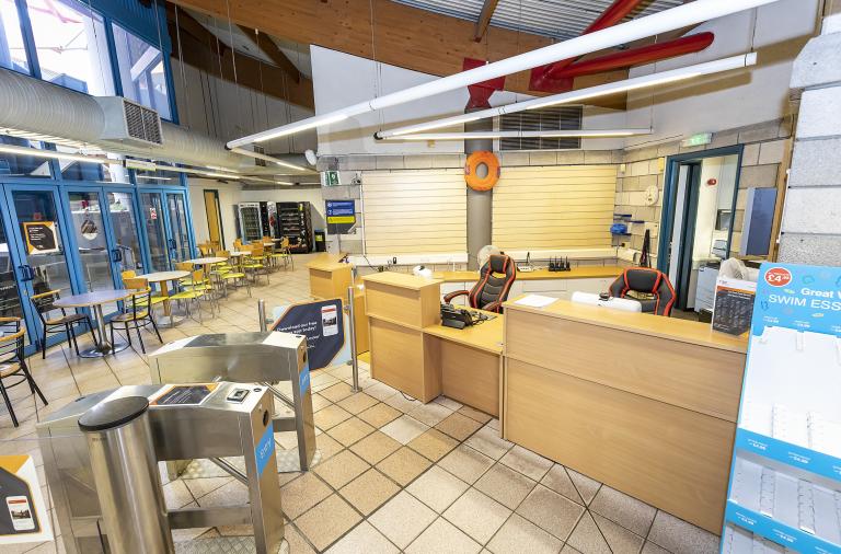 Leisure centre before photo - cafe