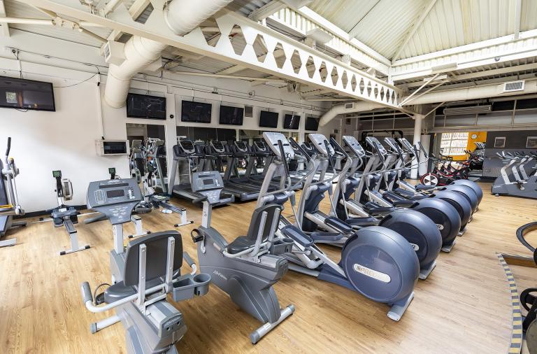 Leisure centre before - gym