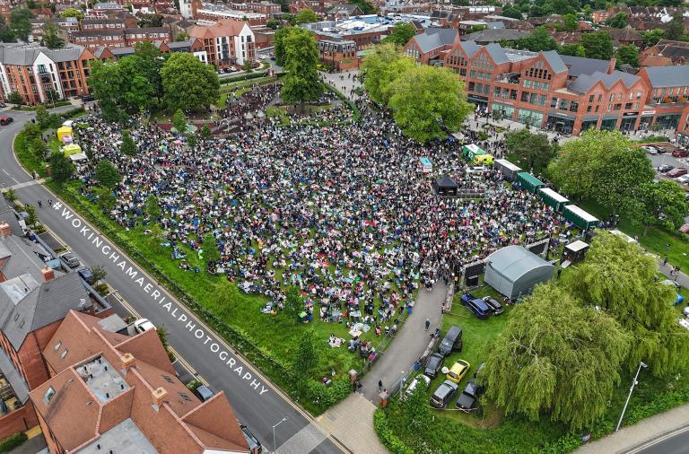 Credit Wokingham Aerial Photography Party in the Park Wokingham