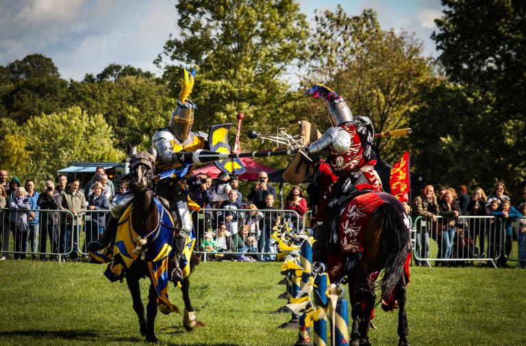 Two knights on horses 