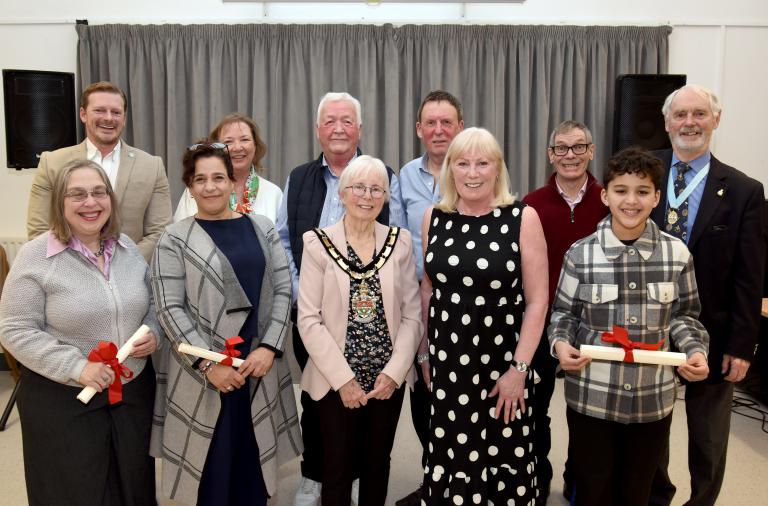 A group photo of the recipients of the Mayor's Honour Awards 2026