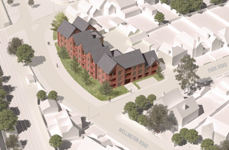 Artist's impression of 21 new affordable homes in Wokingham