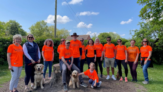 Thirteen member sof our fostering community at Dinton Pastures for a walk for Foster Care Fortnight