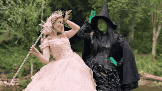 The Wicked Duo dressed as a witch and Princess