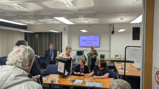 by-election count general view