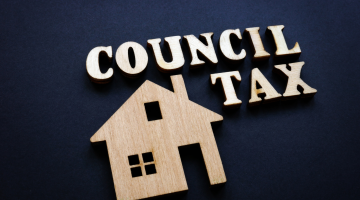 Text reads Council Tax and there's a wooden house icon. 