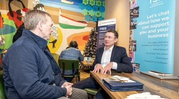 A local entrepreneur received advice from a partner organisation 