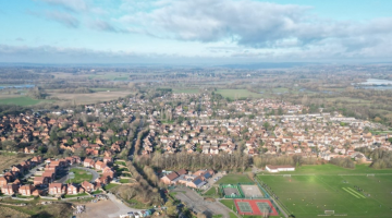 Aerial shot of Charvil Parish