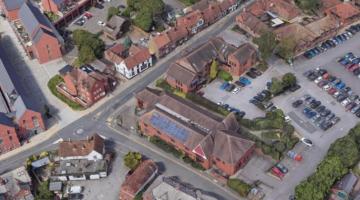 Aerial view of Denmark St