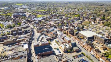 Wokingham Town Centre regeneration aerial view